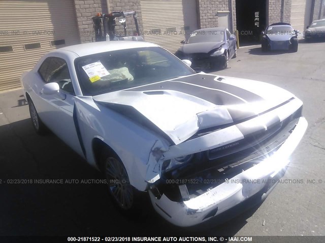 2C3CDYAG7DH670274 - 2013 DODGE CHALLENGER SXT WHITE photo 1