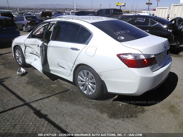 1HGCR2F8XDA083675 - 2013 HONDA ACCORD EXL WHITE photo 3