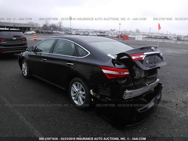 4T1BK1EBXEU085606 - 2014 TOYOTA AVALON PREMIUM/TOURING/LIMITED BLACK photo 3