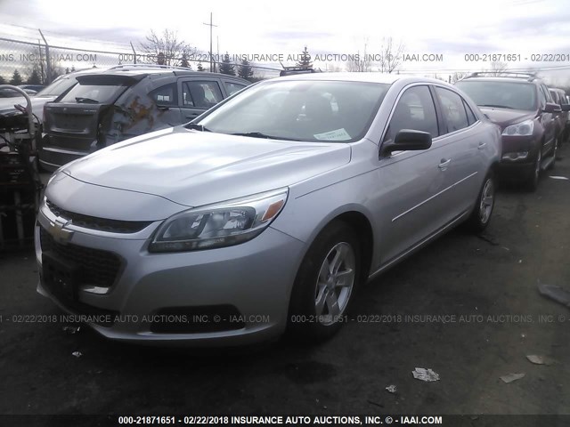 1G11B5SL1EU122555 - 2014 CHEVROLET MALIBU LS 银色 照片 2