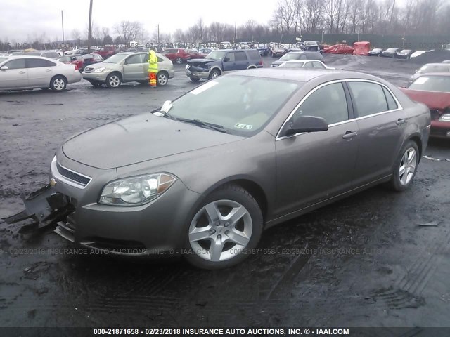 1G1ZB5E04CF170220 - 2012 CHEVROLET MALIBU LS 棕色 照片 2
