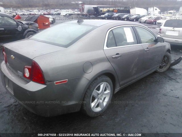 1G1ZB5E04CF170220 - 2012 CHEVROLET MALIBU LS 棕色 照片 4