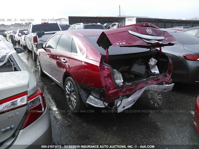 2G61P5S33E9296393 - 2014 CADILLAC XTS PREMIUM COLLECTION RED photo 3