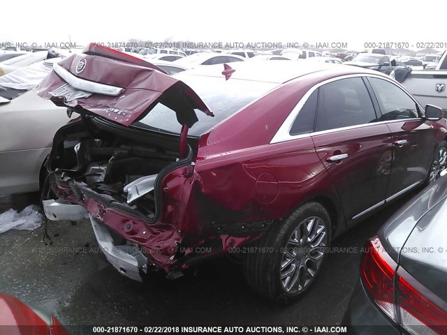 2G61P5S33E9296393 - 2014 CADILLAC XTS PREMIUM COLLECTION RED photo 4