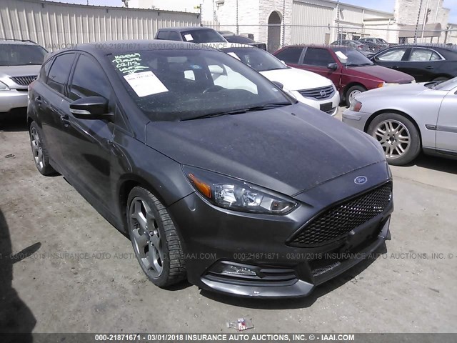 1FADP3L98FL356654 - 2015 FORD FOCUS ST GRAY photo 1