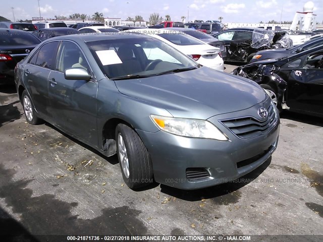 4T1BF3EKXBU596311 - 2011 TOYOTA CAMRY SE/LE/XLE TEAL photo 1