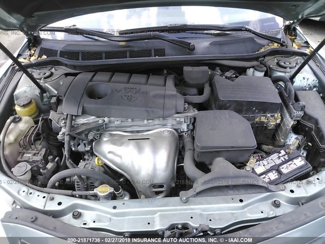 4T1BF3EKXBU596311 - 2011 TOYOTA CAMRY SE/LE/XLE TEAL photo 10