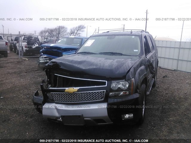 1GNSKBE06CR183354 - 2012 CHEVROLET TAHOE K1500 LT BLACK photo 6