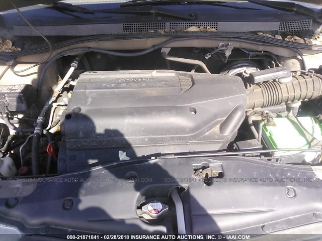 5FNRL18954B087148 - 2004 HONDA ODYSSEY EXL ოქროსფერი ფოტო 10
