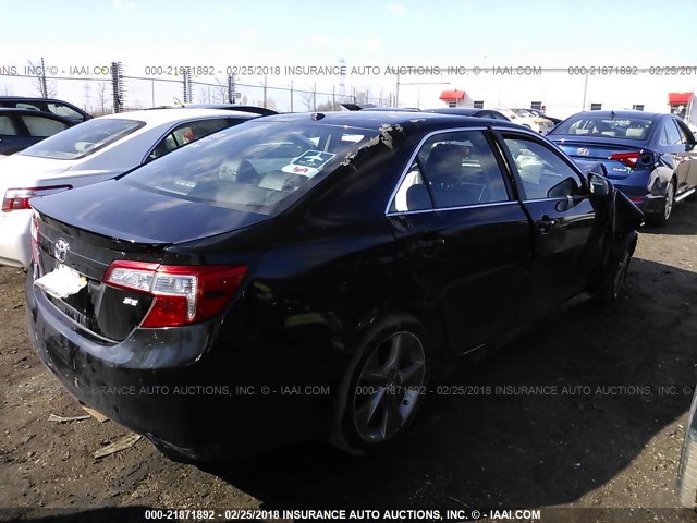 4T1BF1FK5EU306872 - 2014 TOYOTA CAMRY L/SE/LE/XLE 黑色 照片 4