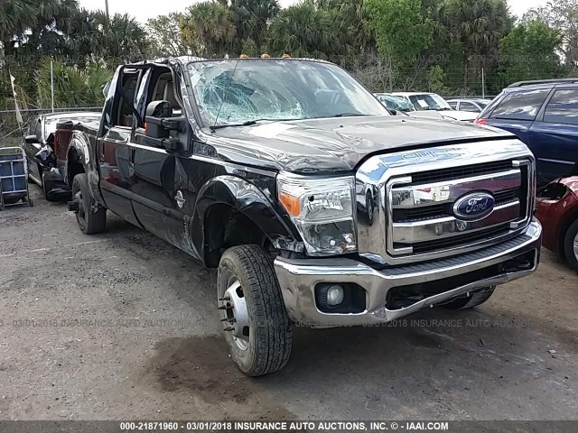 1FT8W3DT0BEC62162 - 2011 FORD F350 SUPER DUTY BLACK photo 1