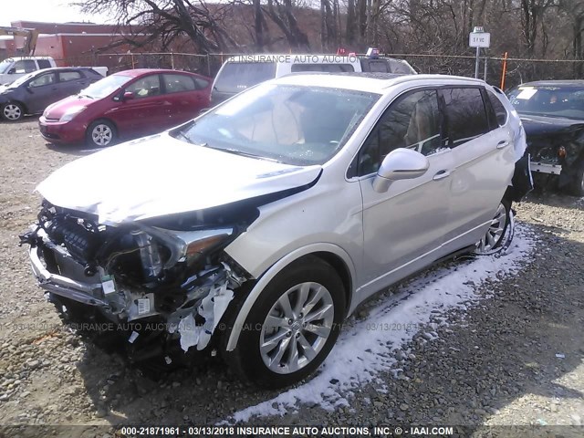 LRBFXBSA8HD070775 - 2017 BUICK ENVISION ESSENCE Արծաթագույն լուսանկար 2