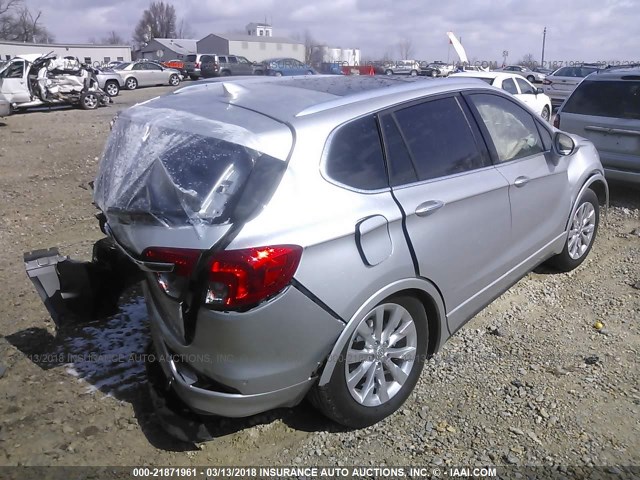 LRBFXBSA8HD070775 - 2017 BUICK ENVISION ESSENCE Արծաթագույն լուսանկար 4