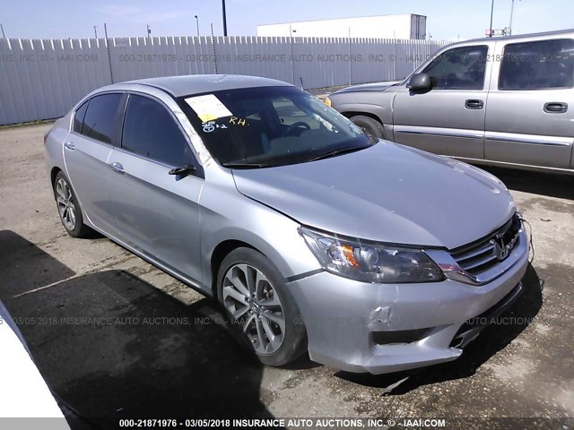 1HGCR2F57DA282849 - 2013 HONDA ACCORD SPORT SILVER photo 1