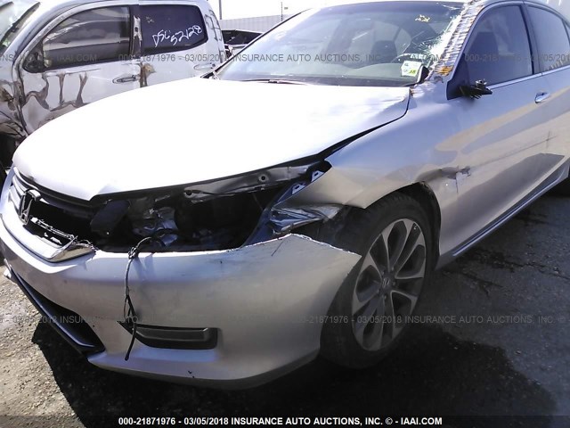 1HGCR2F57DA282849 - 2013 HONDA ACCORD SPORT 银色 照片 6
