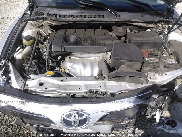 4T1BF3EK3BU219450 - 2011 TOYOTA CAMRY SE/LE/XLE SILVER photo 10