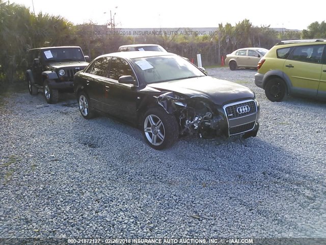 WAUDF78E78A063155 - 2008 AUDI A4 2.0T QUATTRO BLACK photo 1