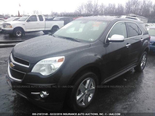 2GNFLHE35F6437969 - 2015 CHEVROLET EQUINOX LTZ GRAY photo 2