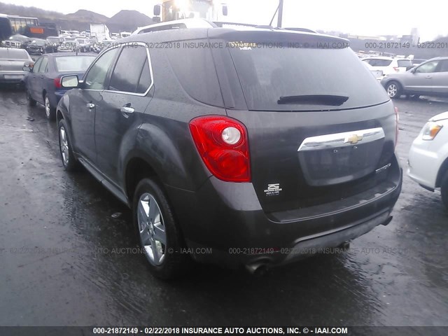 2GNFLHE35F6437969 - 2015 CHEVROLET EQUINOX LTZ GRAY photo 3