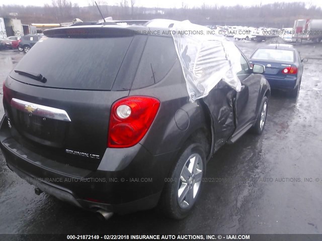 2GNFLHE35F6437969 - 2015 CHEVROLET EQUINOX LTZ GRAY photo 4