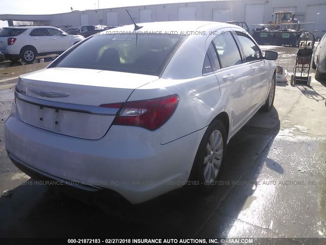 1C3CCBBB6DN579071 - 2013 CHRYSLER 200 TOURING WHITE photo 4