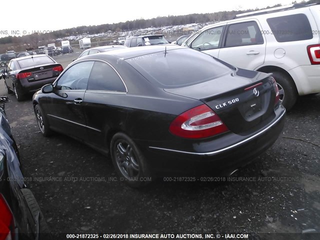 WDBTJ75J45F140933 - 2005 MERCEDES-BENZ CLK 500 BLACK photo 3