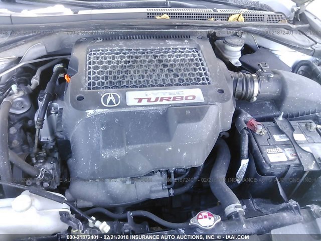 5J8TB18548A003987 - 2008 ACURA RDX TECHNOLOGY SILVER photo 10