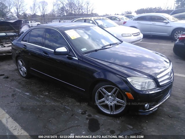 WDDGF56X18R026649 - 2008 MERCEDES-BENZ C 350 BLACK photo 1