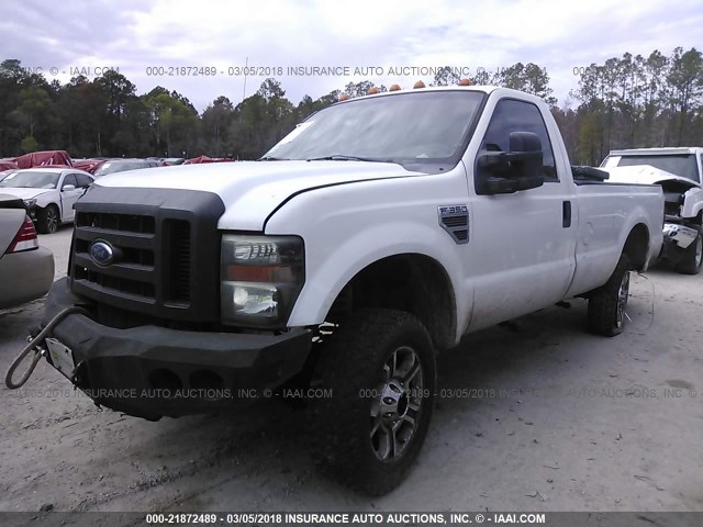 1FTWF31R48ED80076 - 2008 FORD F350 SRW SUPER DUTY WHITE photo 2