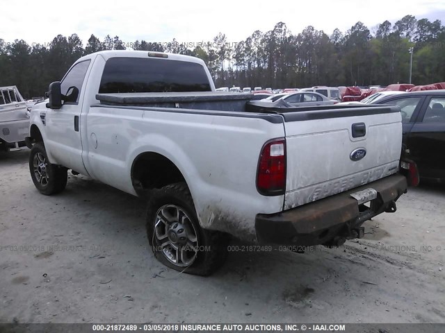 1FTWF31R48ED80076 - 2008 FORD F350 SRW SUPER DUTY WHITE photo 3