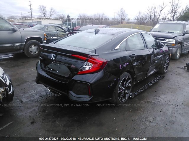 2HGFC1E57JH700639 - 2018 HONDA CIVIC SI BLACK photo 4