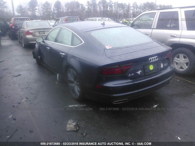 WAUWGAFC0GN036813 - 2016 AUDI A7 PREMIUM PLUS BLUE photo 3