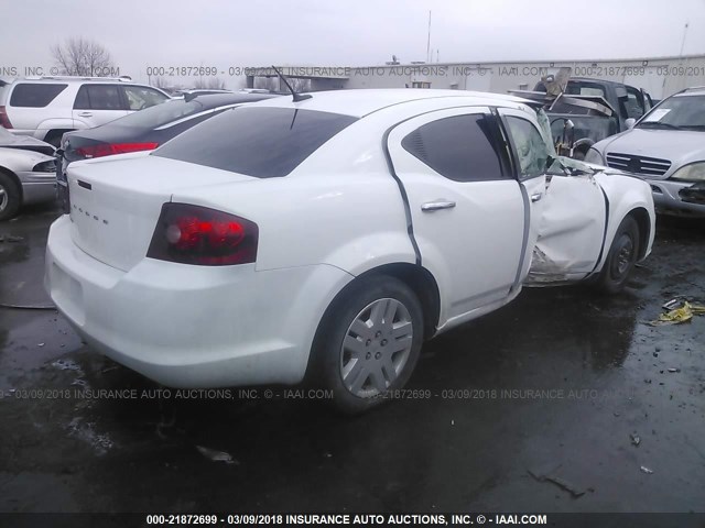 1B3BD4FB5BN587767 - 2011 DODGE AVENGER EXPRESS 白色 照片 4