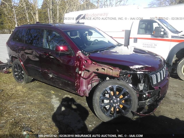 1C4RJFAGXHC927035 - 2017 JEEP GRAND CHEROKEE LAREDO MAROON photo 1