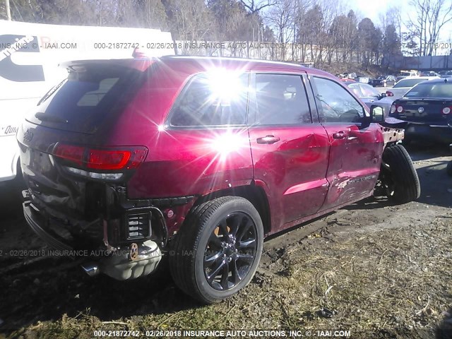 1C4RJFAGXHC927035 - 2017 JEEP GRAND CHEROKEE LAREDO MAROON photo 4