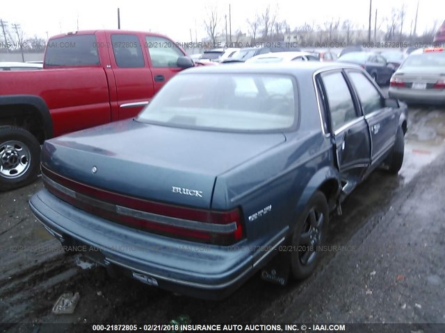 1G4AG55M7S6486956 - 1995 BUICK CENTURY SPECIAL TEAL photo 4