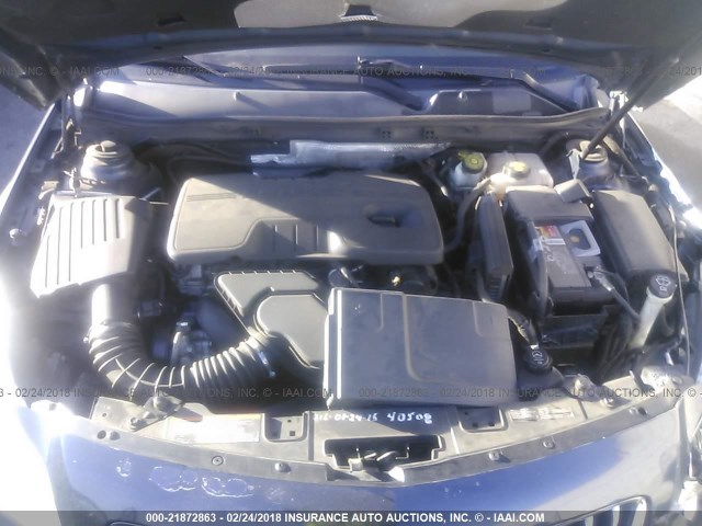 W04GN5EC6B1131201 - 2011 BUICK REGAL CXL BLUE photo 10