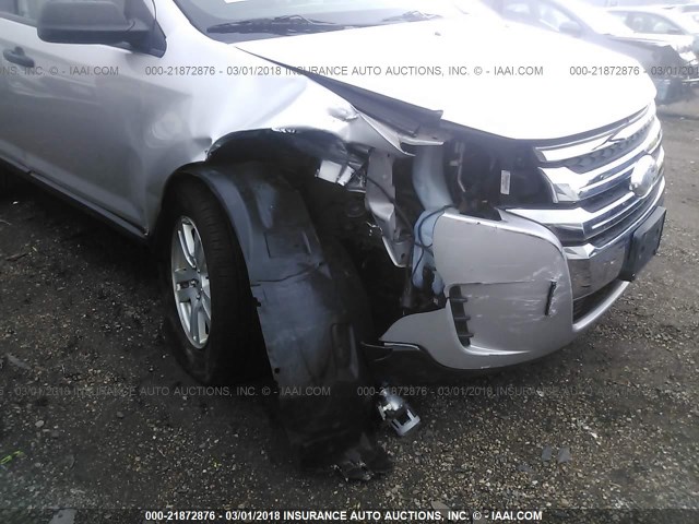 2FMDK3GC2CBA11822 - 2012 FORD EDGE SE SILVER photo 6