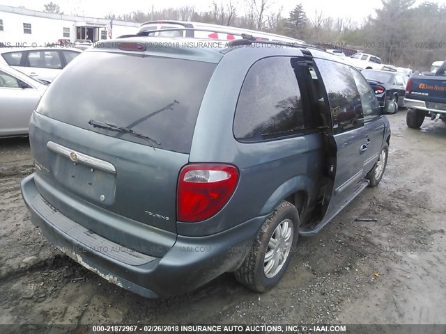 2A4GP54L17R275785 - 2007 CHRYSLER TOWN & COUNTRY TOURING TEAL photo 4