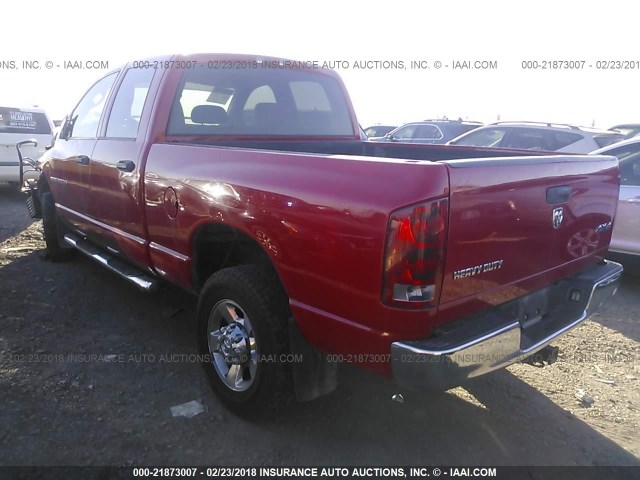 1D7KS28C16J113199 - 2006 DODGE RAM 2500 ST/SLT RED photo 3