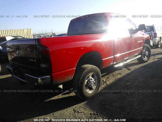 1D7KS28C16J113199 - 2006 DODGE RAM 2500 ST/SLT 红色 照片 4