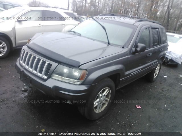 1J4GW48S54C165907 - 2004 JEEP GRAND CHEROKEE LAREDO/COLUMBIA/FREEDOM GRAY photo 2