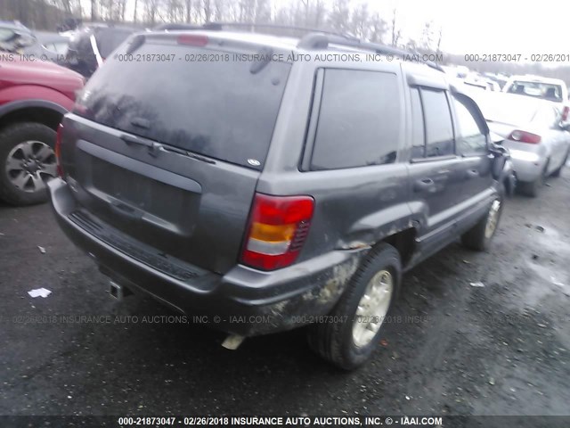 1J4GW48S54C165907 - 2004 JEEP GRAND CHEROKEE LAREDO/COLUMBIA/FREEDOM GRAY photo 4