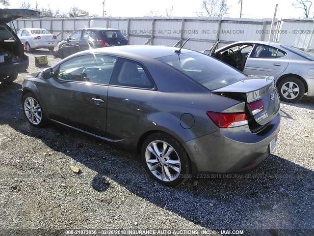 KNAFW6A38D5685455 - 2013 KIA FORTE SX SILVER photo 3