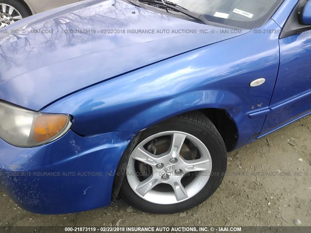 JM1BJ225830146810 - 2003 MAZDA PROTEGE DX/LX/ES BLUE photo 6