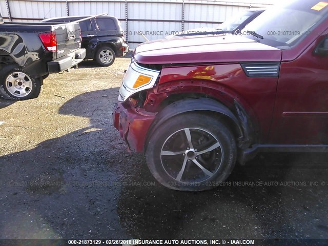 1D4PU4GK1BW607660 - 2011 DODGE NITRO HEAT RED photo 6