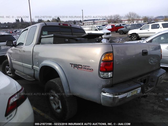 5TBRT38192S292883 - 2002 TOYOTA TUNDRA ACCESS CAB LIMITED GRAY photo 3