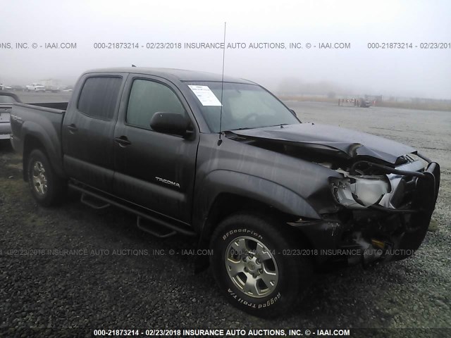 5TFJU4GN7EX053309 - 2014 TOYOTA TACOMA DOUBLE CAB PRERUNNER GRAY photo 1