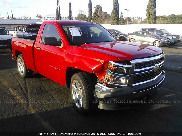 1GCNCPEHXEZ108214 - 2014 CHEVROLET SILVERADO C1500 RED photo 1