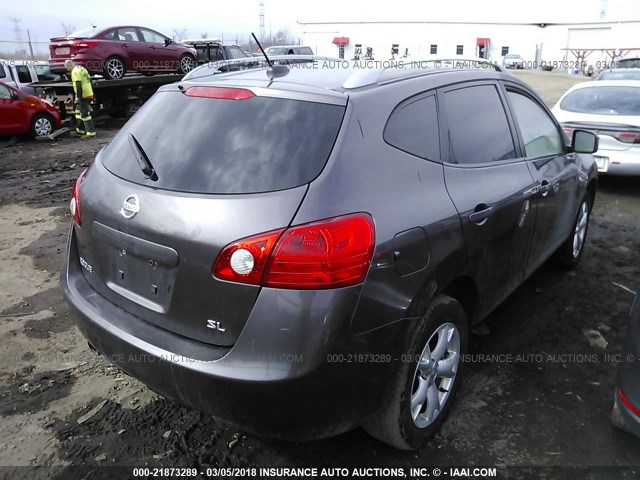 JN8AS58T08W307238 - 2008 NISSAN ROGUE S/SL BROWN photo 4